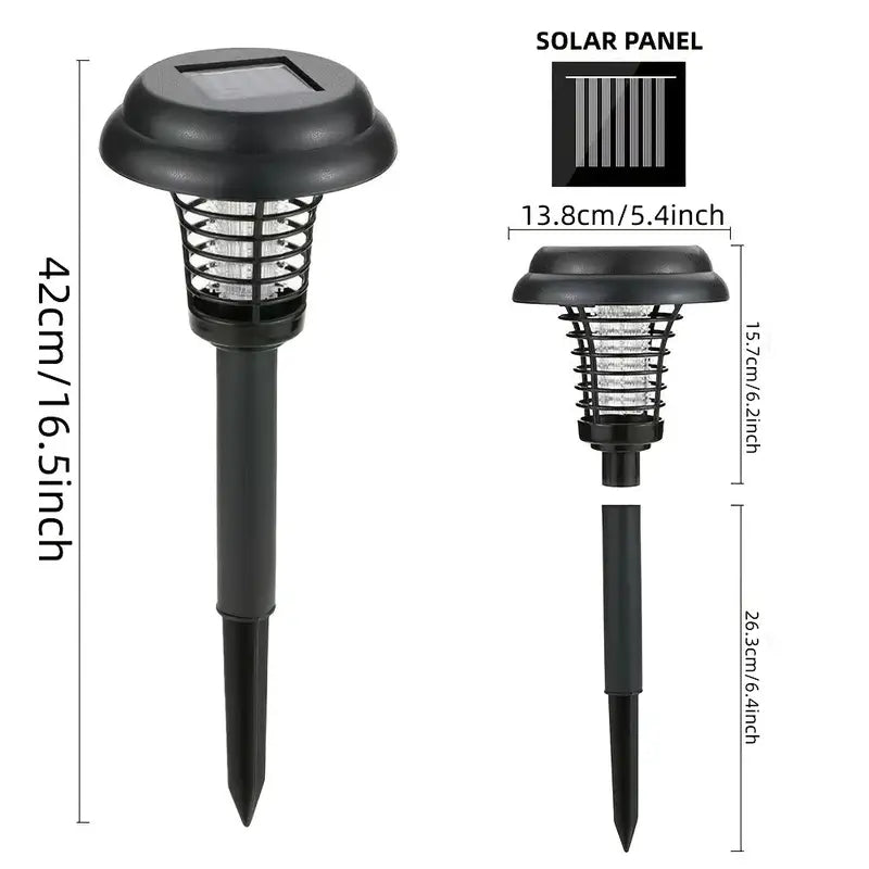 Solar Bug Zapper & Garden Light — Chemical-Free Mosquito Killer