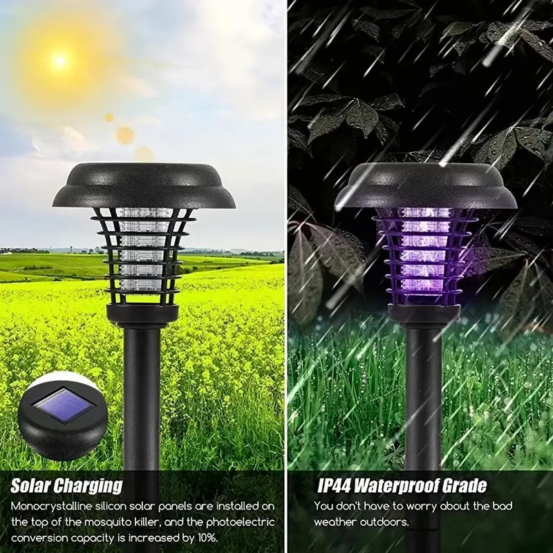 Solar Bug Zapper & Garden Light — Chemical-Free Mosquito Killer