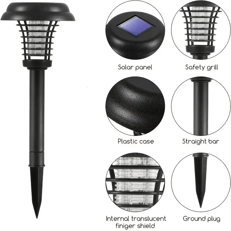 Solar Bug Zapper & Garden Light — Chemical-Free Mosquito Killer
