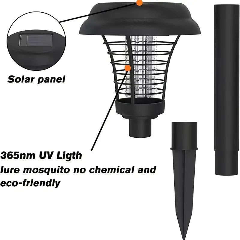 Solar Bug Zapper & Garden Light — Chemical-Free Mosquito Killer
