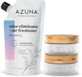Air Freshener & Odor Eliminator for Strong Odor | 2 Room Kit Includes (2) 8 Oz. Empty Luxe Glass Jars & 12 Oz | Plant Powered by Australian Tea Tree Oil | Aromatherapy | Last 60-90 Days